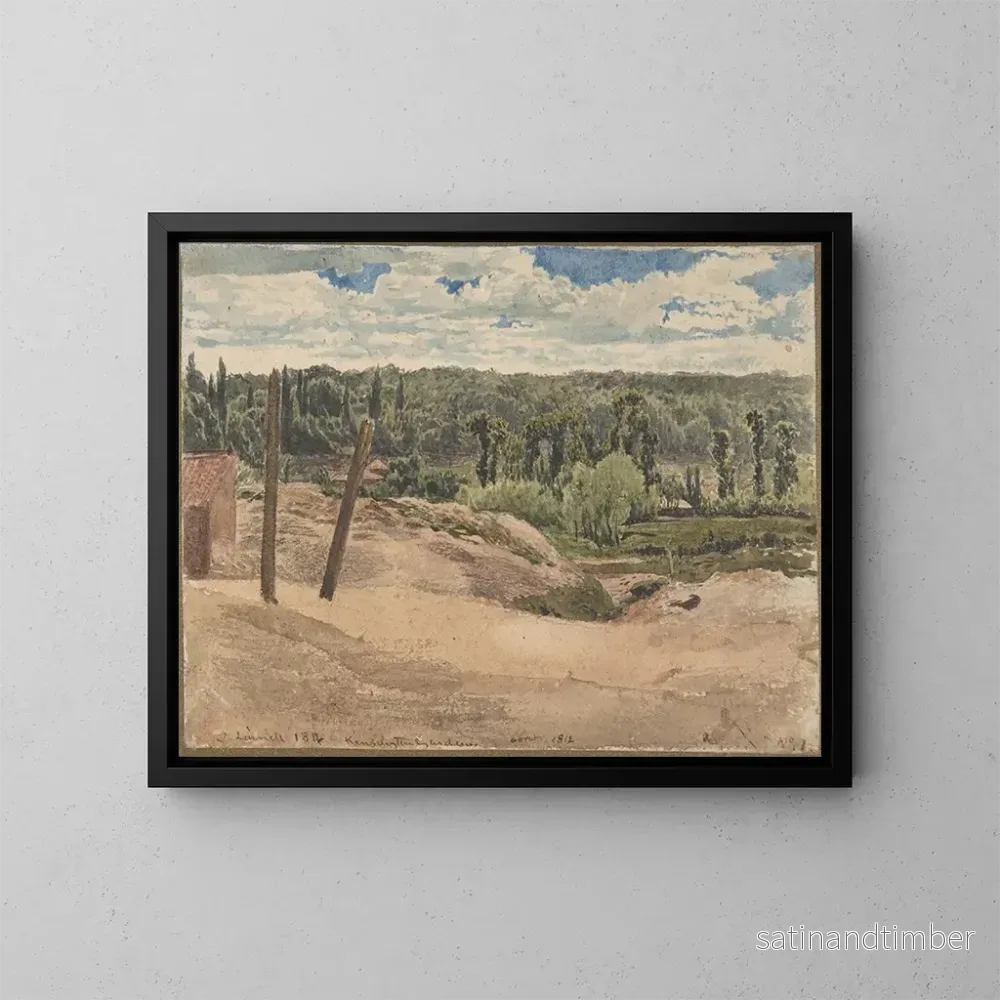 Reproduktion av målningen Vue des jardins de Kensington, Londres – John Linnell Reproduktion av målningen Vue des jardins de Kensington, Londres – John Linnell