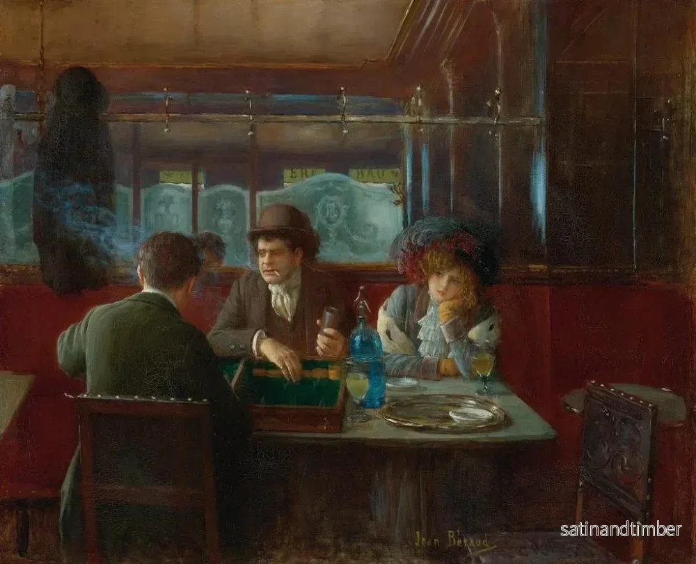 Reproduktion av målningen Le backgammon au café - Jean Béraud - Bild 2