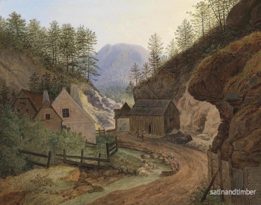 Reproduktion av målningen av Mühle nära Schottwien - Matthias Rudolf Toma - Bild 2