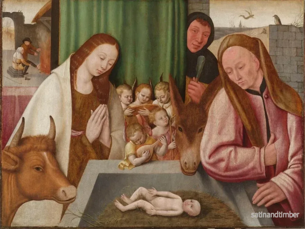 Reproduktion av målningen Nativitet - Manière de Jérôme Bosch - Bild 2