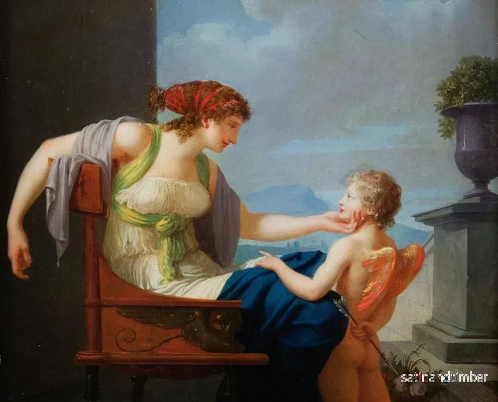 Reproduktion av målningen Venus och Cupido - Jean-Baptiste Regnault - Bild 2
