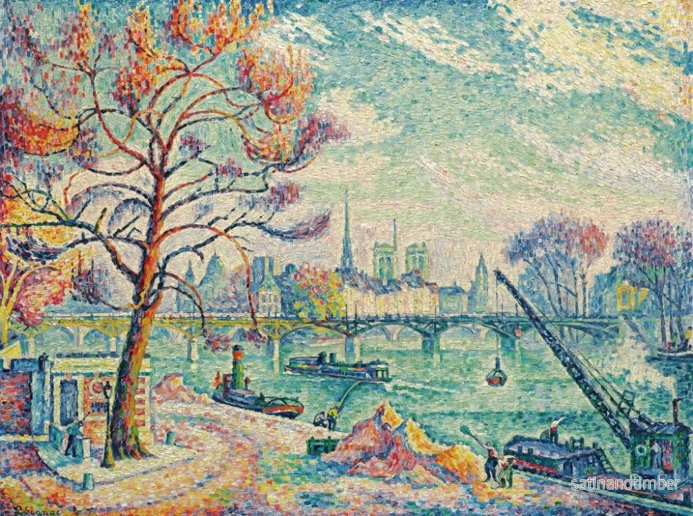 Reproduktion av målningen Pont des Arts, Paris - Paul Signac - Bild 2