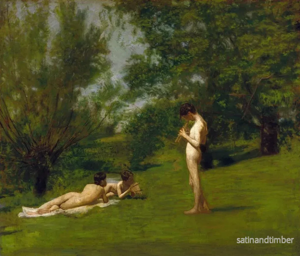 Reproduktion av målningen Arcadie - Thomas Eakins - Bild 2