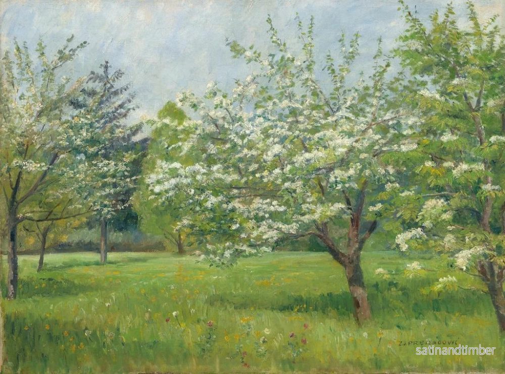 Reproduktion av målningen av blommande träd - Zora von Preradovic - Bild 2