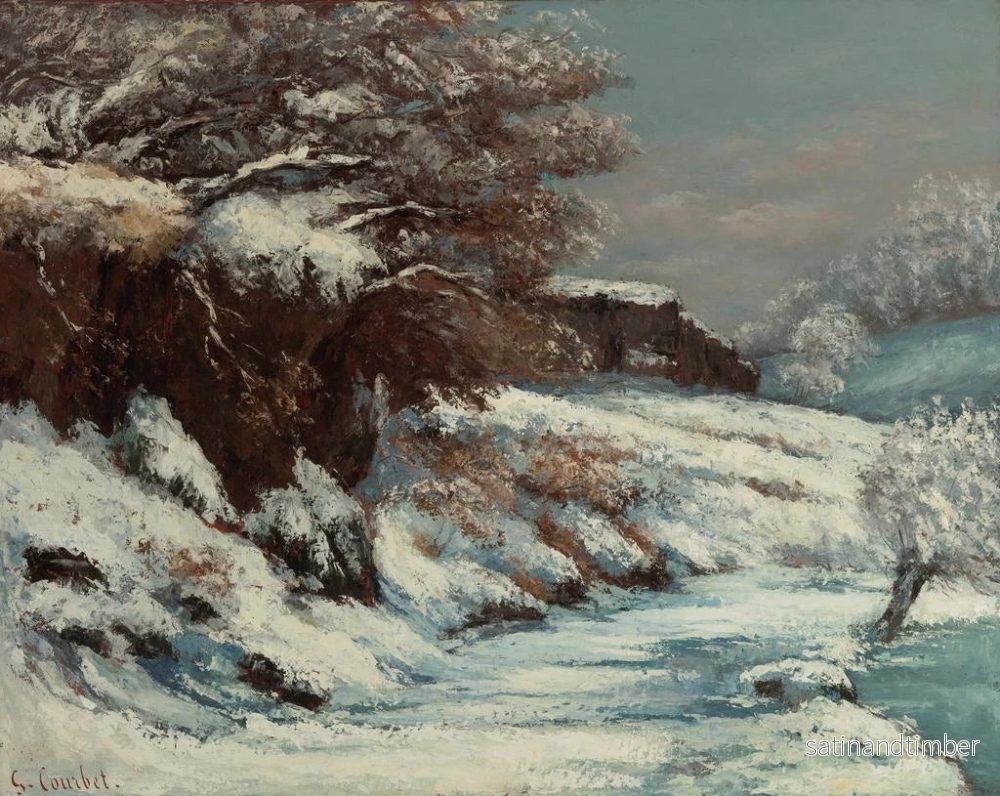 Reproduktion av målningen Effet de neige - Gustave Courbet - Bild 2