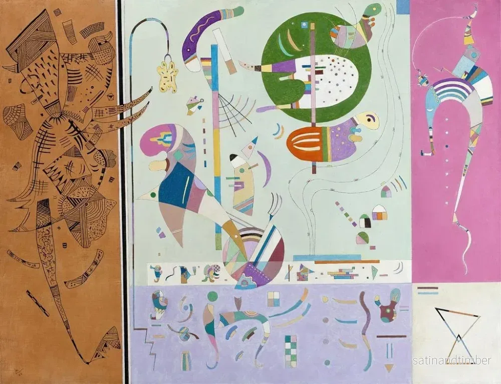 Reproduktion av målningen Flera partier - Wassily Kandinsky - Bild 2