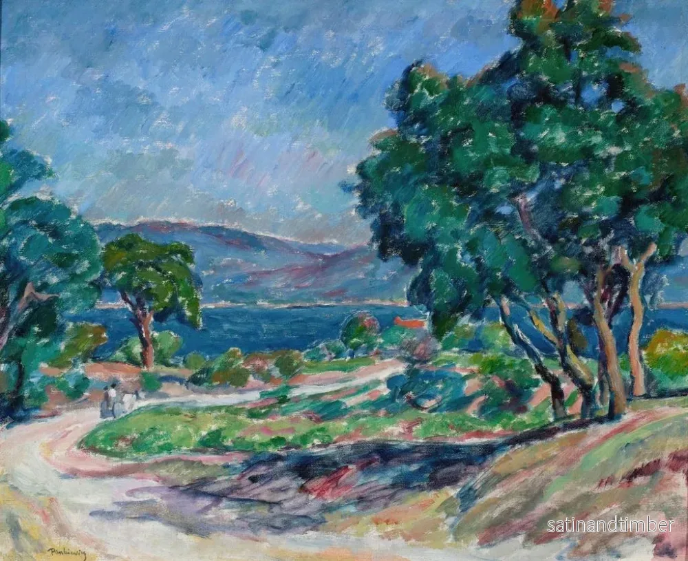 Reproduktion av målningen Väg till Saint-Tropez - Józef Pankiewicz - Bild 2