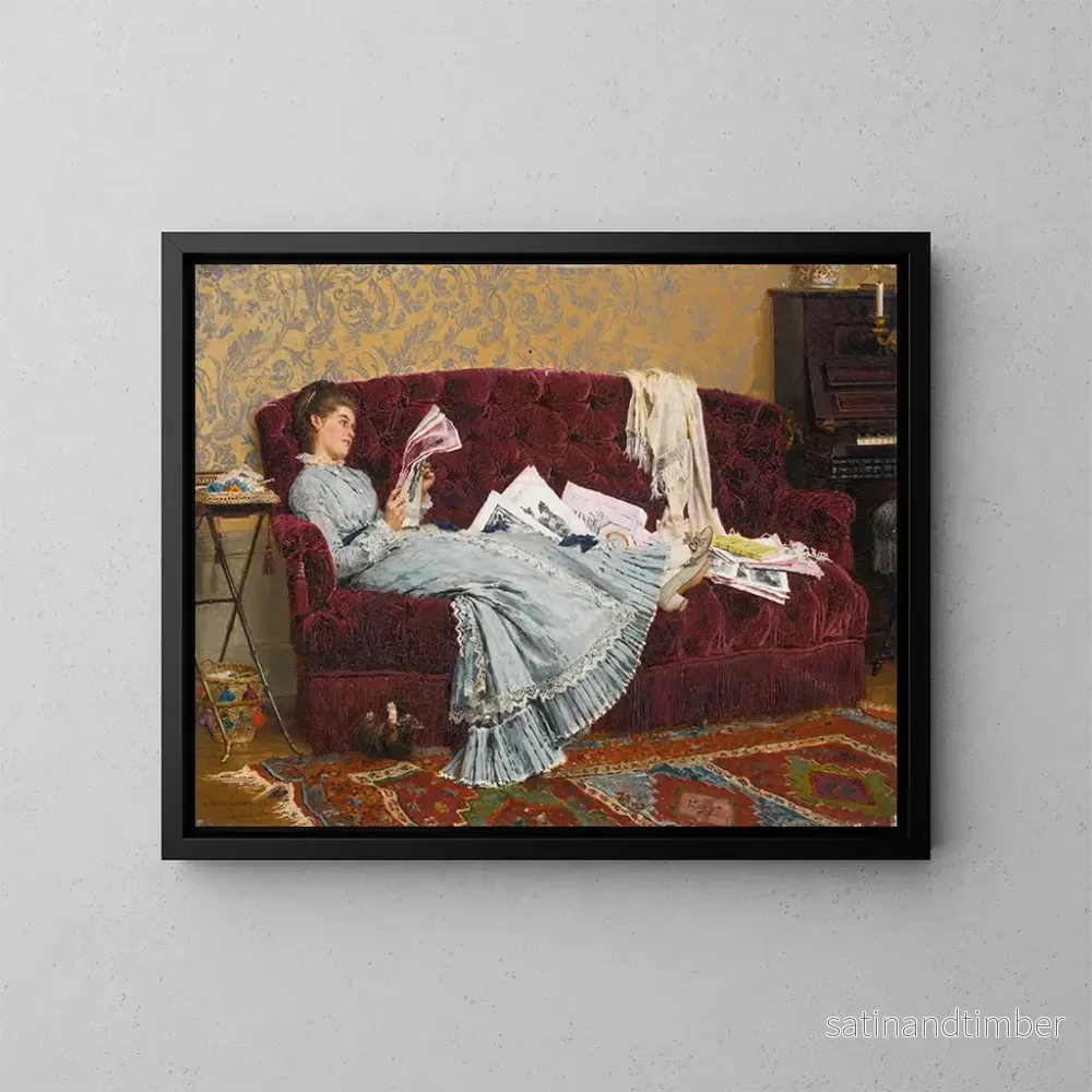 Reproduktion av målningen Söndag eftermiddag - Marie-François Firmin-Girard