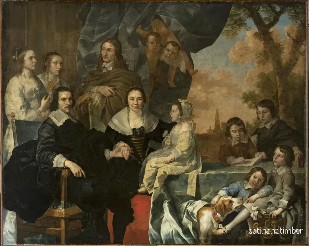 Reproduktion av målningen självporträtt med familjen - Nicolaes van Helt Stockade - Bild 2