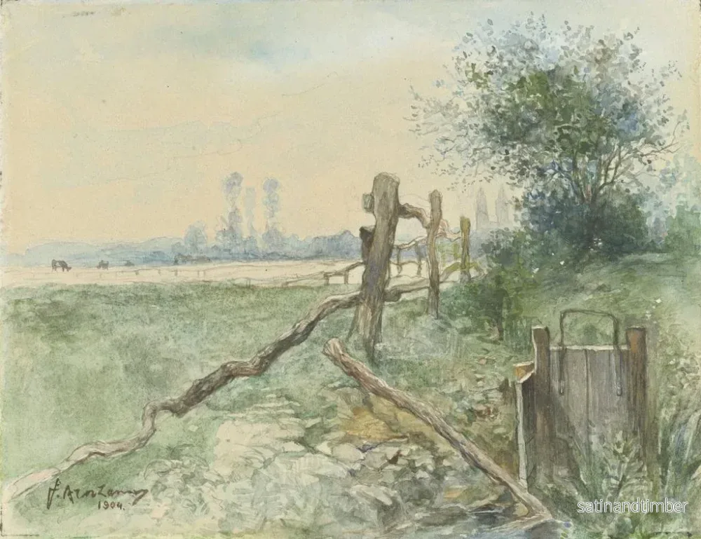 Reproduktion av målningen Landskap av polders med dike - Floris Arntzenius - Bild 2