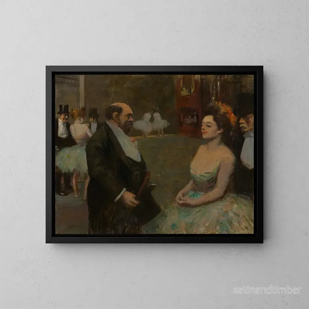 Reproduktion av målningen I kulisserna – Jean-Louis Forain