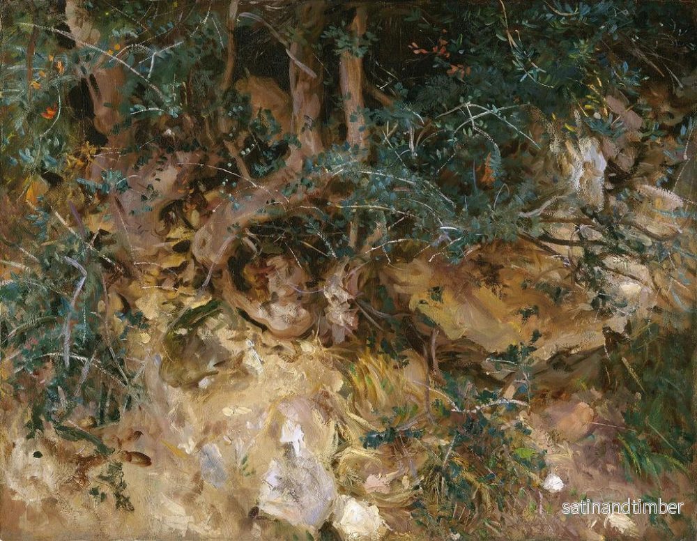 Reproduktion av målningen Chardons och örter på en kulle i Valldemossa, Mallorca - John Singer Sargent - Bild 2