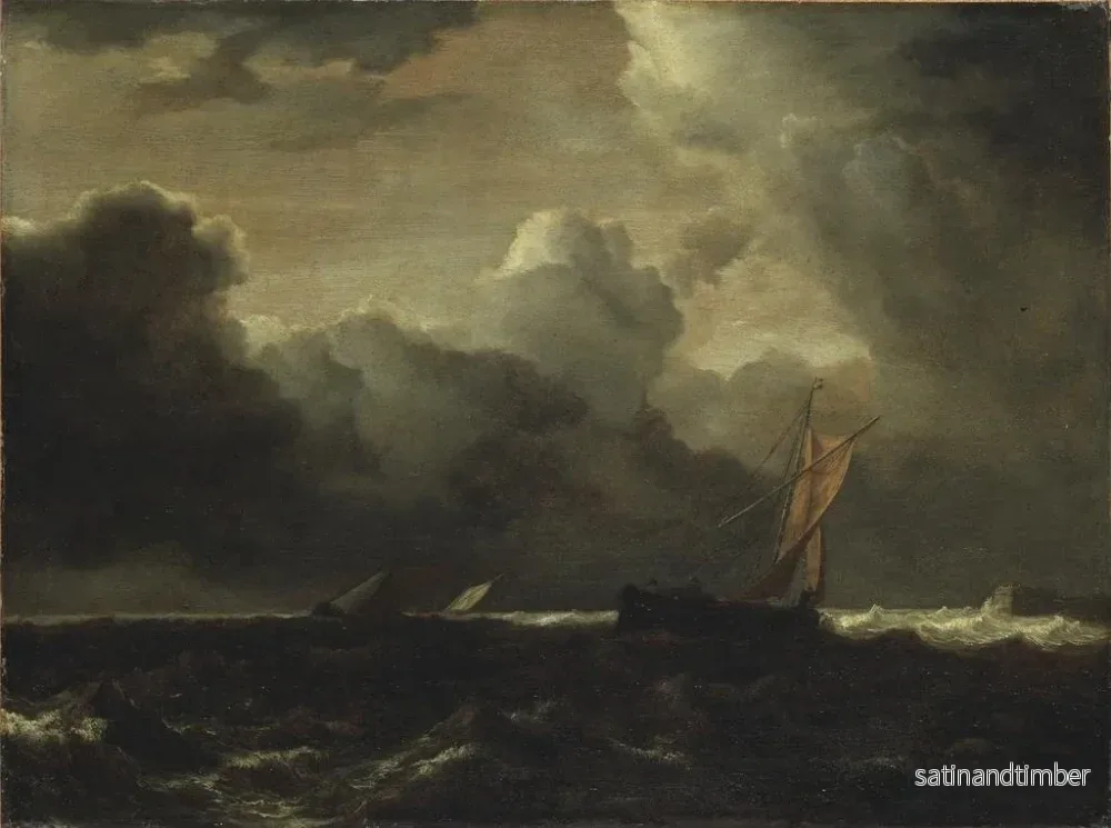 Reproduktion av målningen av åskmoln över havet - Jacob van Ruisdael - Bild 2