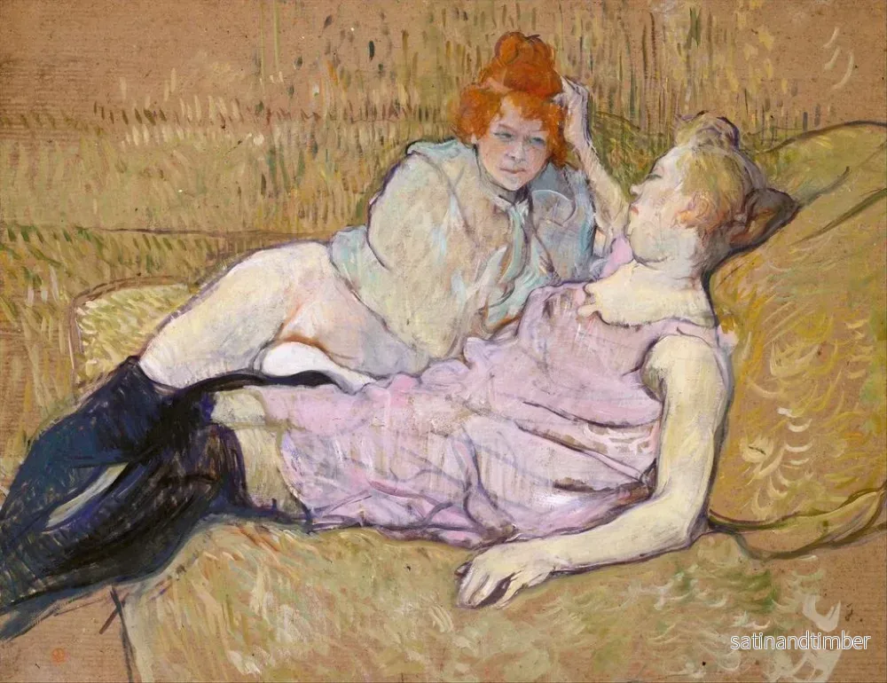 Reproduktion av målningen Le Canapé - Henri de Toulouse-Lautrec - Bild 2