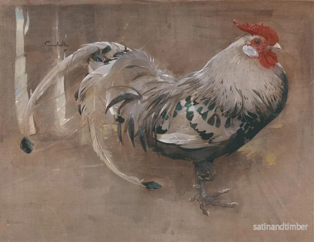 Reproduktion av målningen Le coq pailleté - Joseph Crawhall - Bild 2