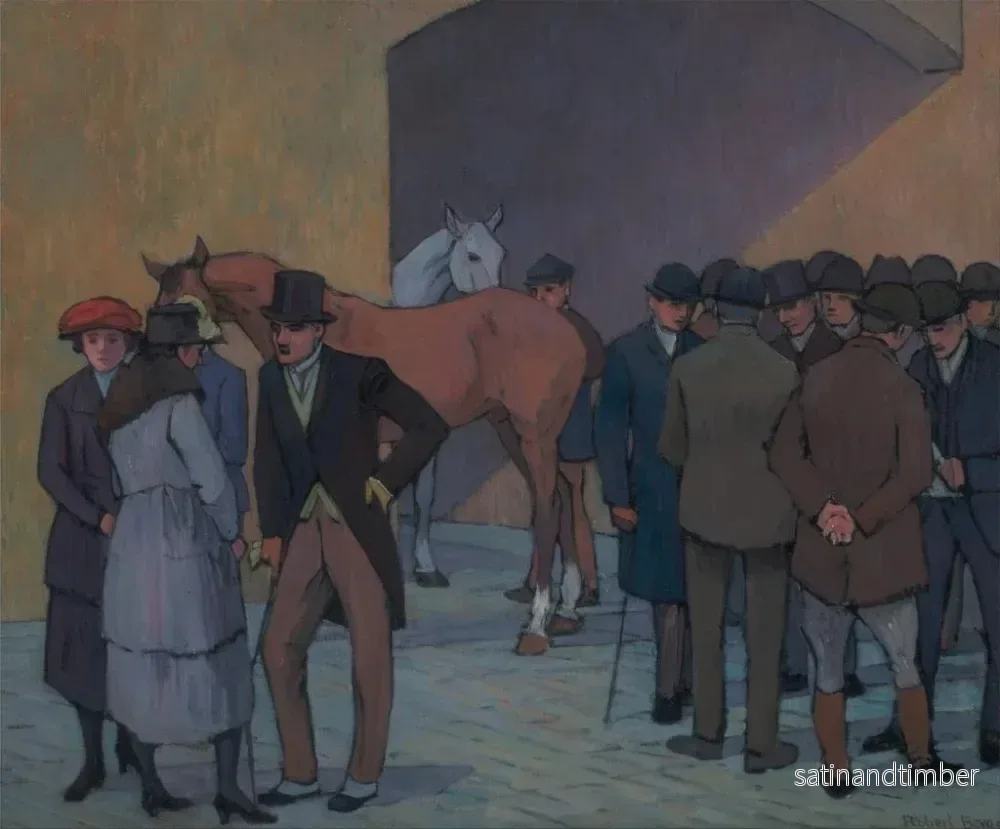 Reproduktion av målningen En morgon vid Tattersalls - Robert Polhill Bevan - Bild 2