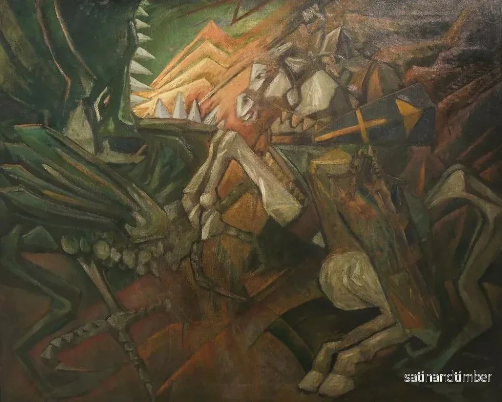 Reproduktion av målningen Saint Georges et le dragon - Jerzy Hulewicz - Bild 2