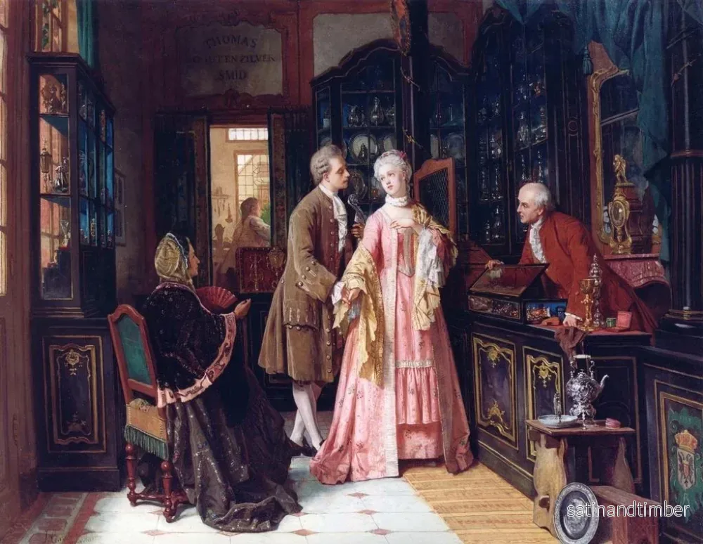 Reproduktion av målningen Välj ringen - Jean Carolus - Bild 2