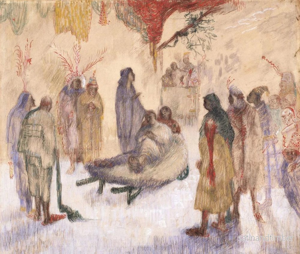 Reproduktion av målningen Kristus och den paralytiske - James Ensor - Bild 2