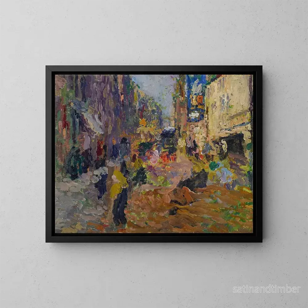 Reproduktion av målningen Stadsscen - Henri Martin