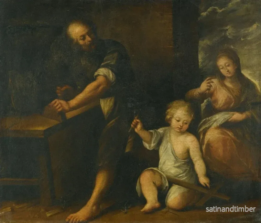 Reproduktion av målningen av Jesus i Josef's verkstad - Carlo Francesco Nuvolone - Bild 2