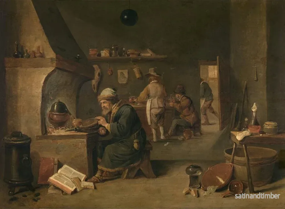Reproduktion av målningen Alchimiste - David Teniers le Jeune - Bild 2