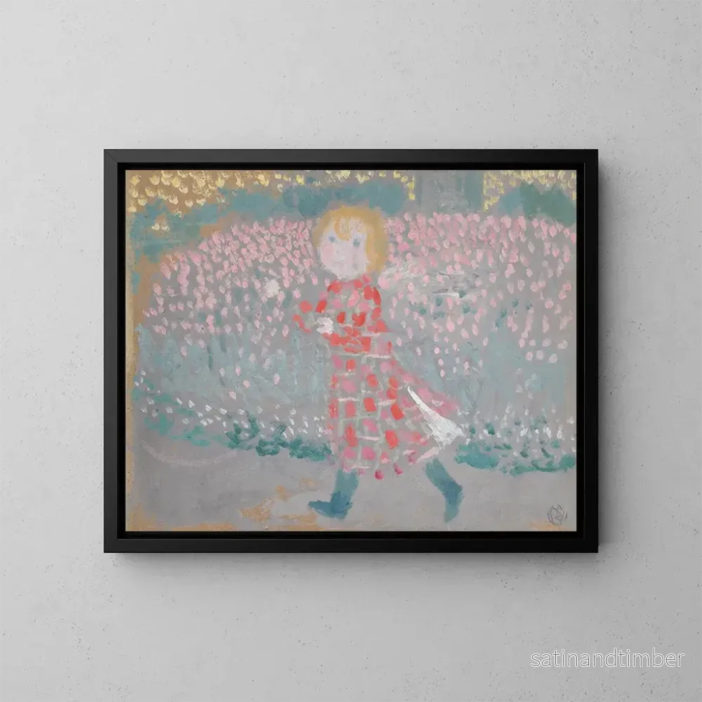 Reproduktion av målningen Barn med röd förkläde - Maurice Denis