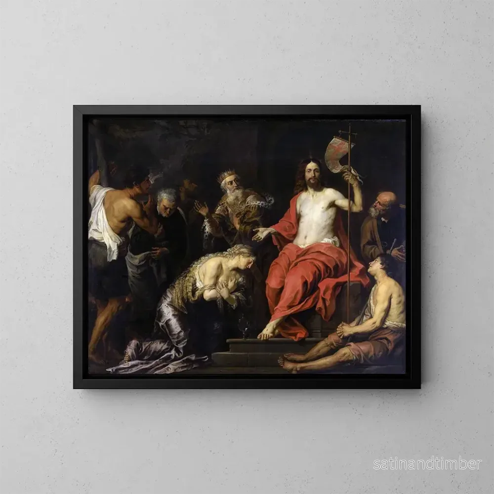 Reproduktion av målningen Le Christ et les pécheurs repentis - Gerard Seghers
