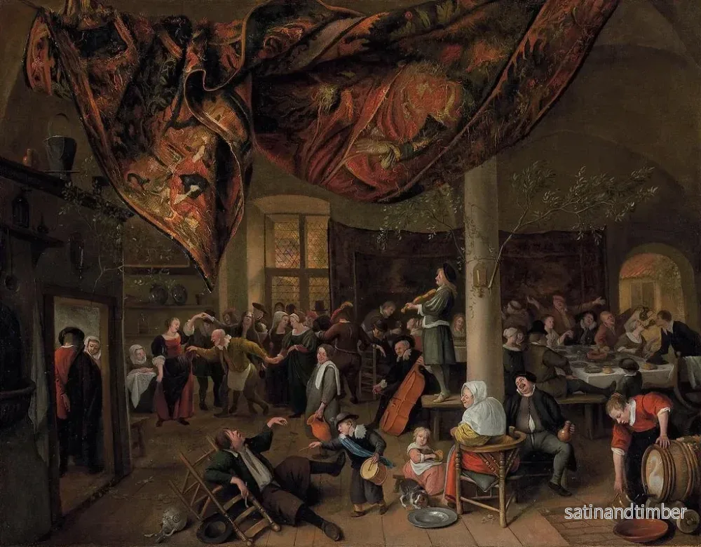 Reproduktion av målningen Bröllop i en by - Jan Steen - Bild 2