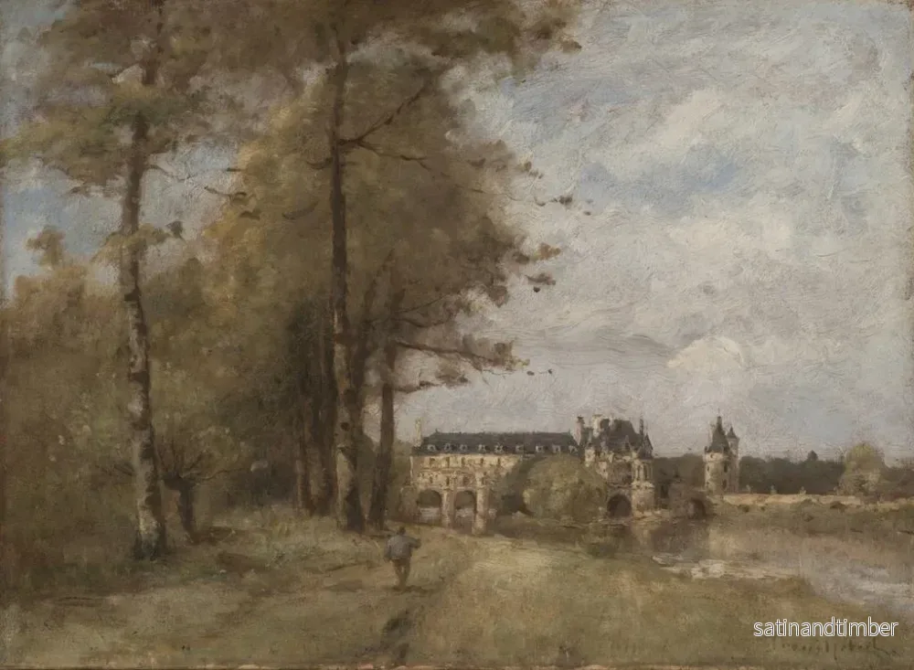 Reproduktion av målningen Le château de Chenonceau - Paul Désiré Trouillebert - Bild 2