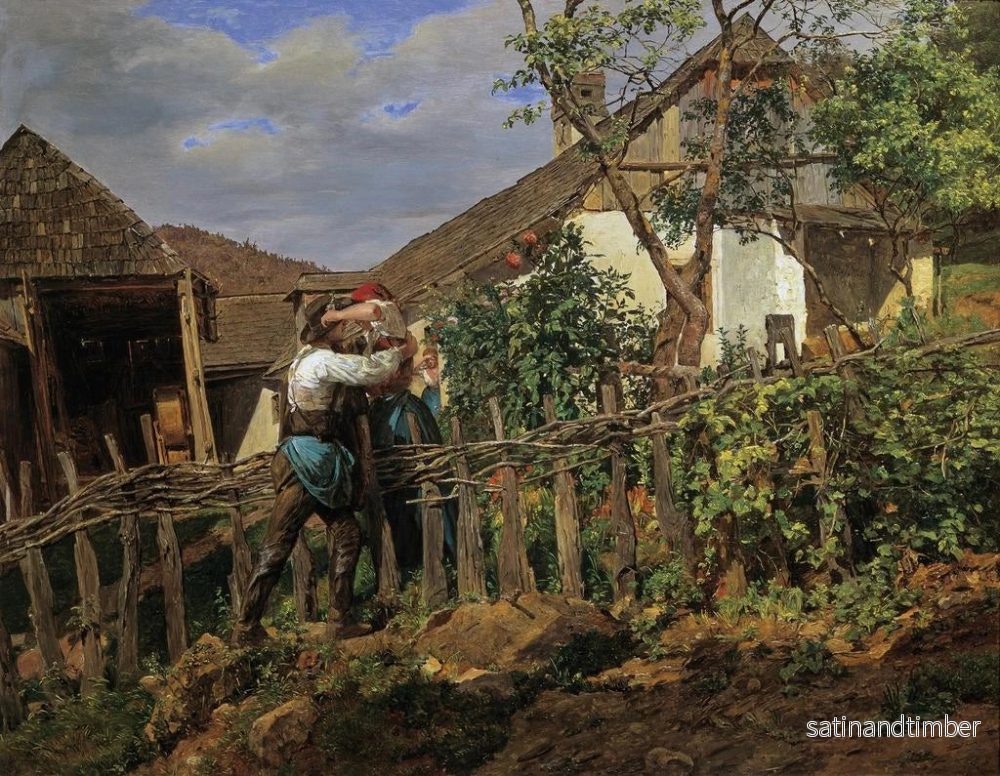 Reproduktion av målningen Les Voisins - Ferdinand Georg Waldmüller - Bild 2