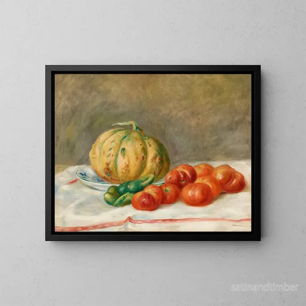 Reproduktion av målningen Melon och tomater - Pierre-Auguste Renoir