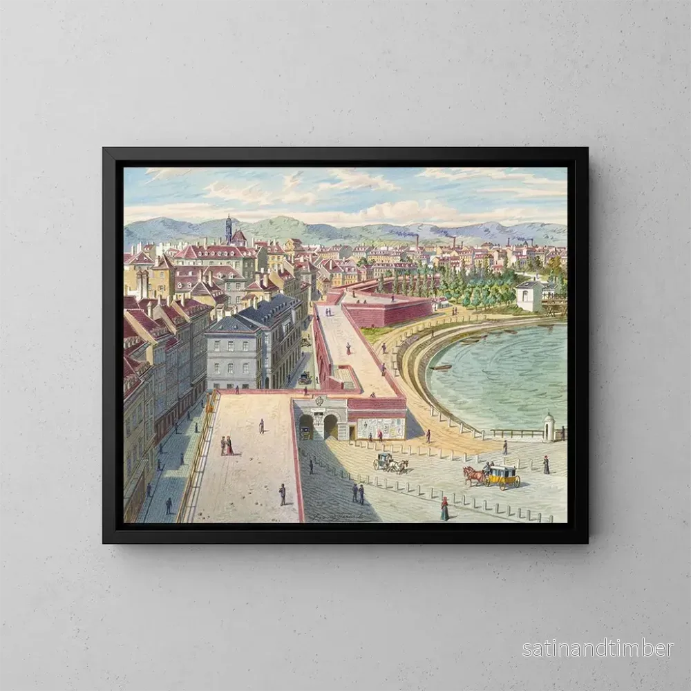 Reproduktion av målningen La porte de Rotenturm à Vienne – Franz Gerasch Reproduktion av målningen La porte de Rotenturm à Vienne – Franz Gerasch