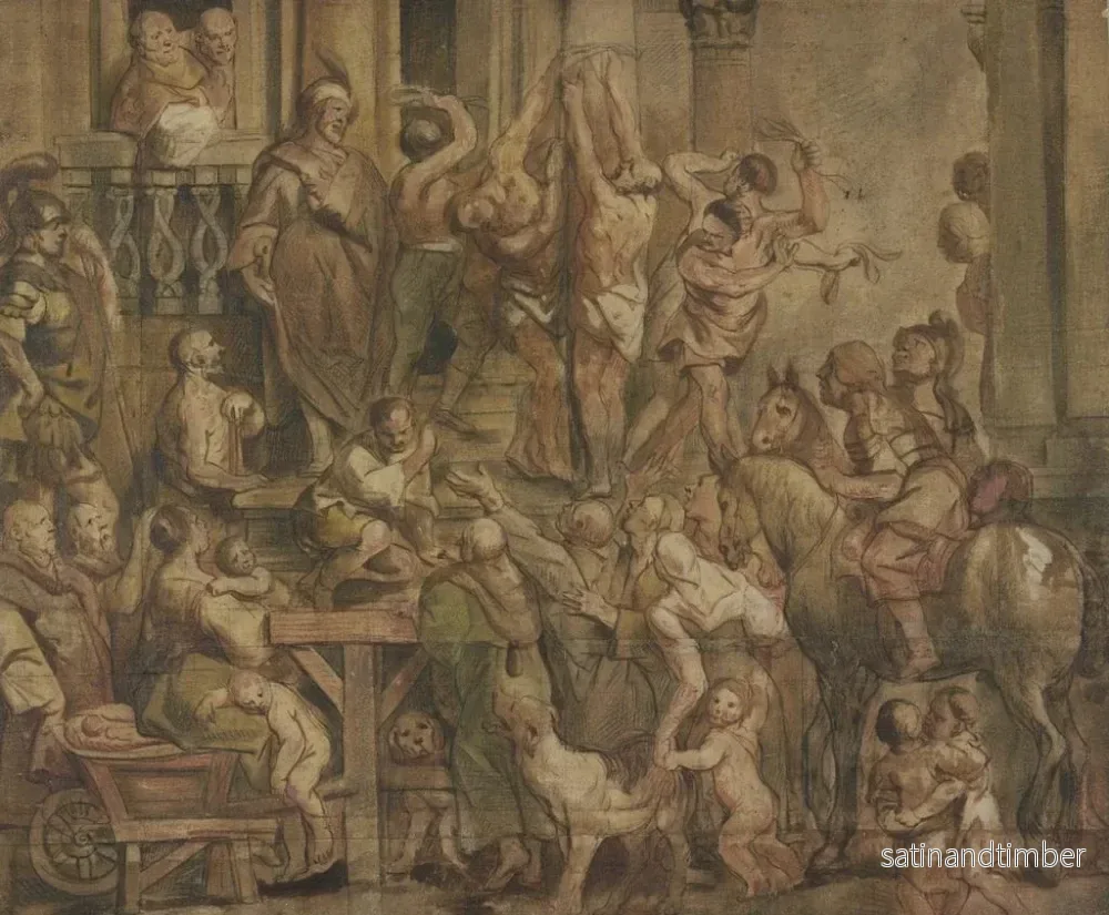 Reproduktion av målningen Flagellation des coupables - Jacob Jordaens - Bild 2