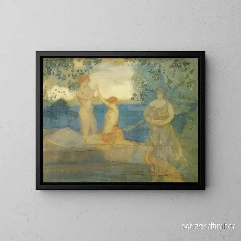 Reproduktion av målningen I drömland eller Magnolior - Charles Conder
