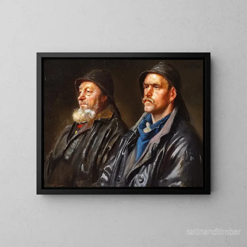 Reproduktion av målningen À des pêcheurs – Michael Ancher Reproduktion av målningen À des pêcheurs – Michael Ancher