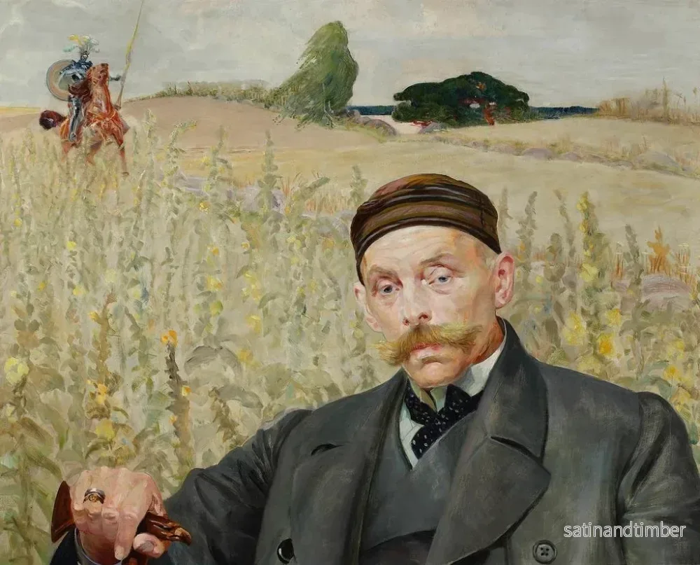 Reproduktion av målningen Portrait de Wacław Karczewski - Jacek Malczewski - Bild 2