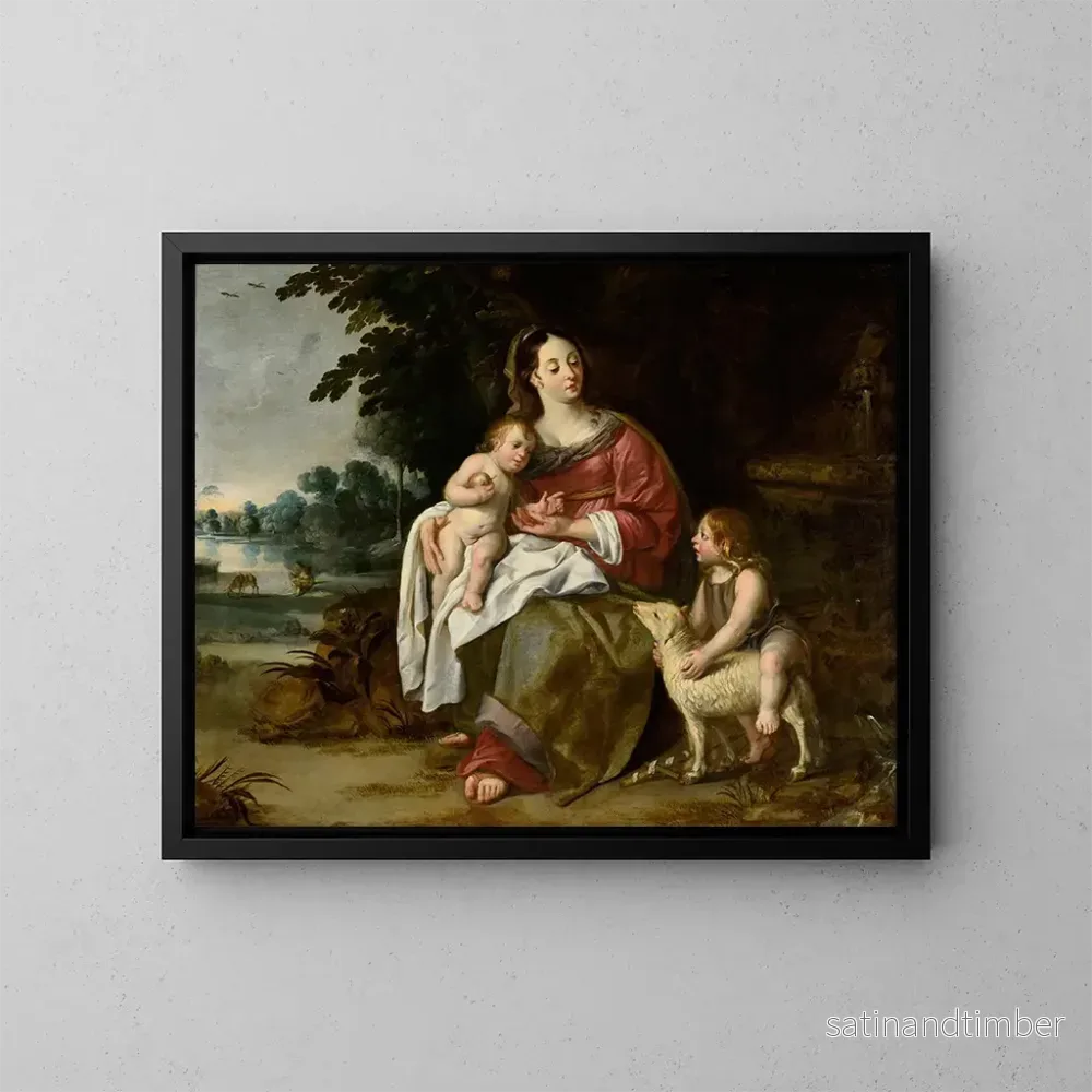 Reproduktion av målningen La Sainte Famille - Jean-François Clermont