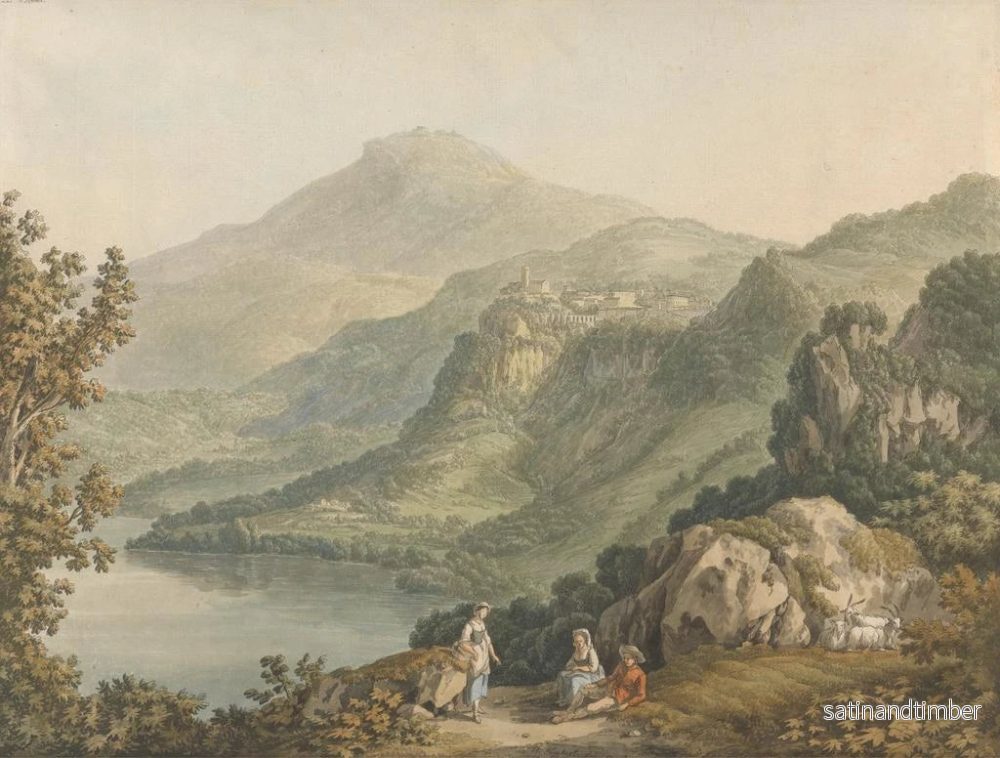 Reproduktion av målningen Lac Nemi - Jakob Philipp Hackert - Bild 2