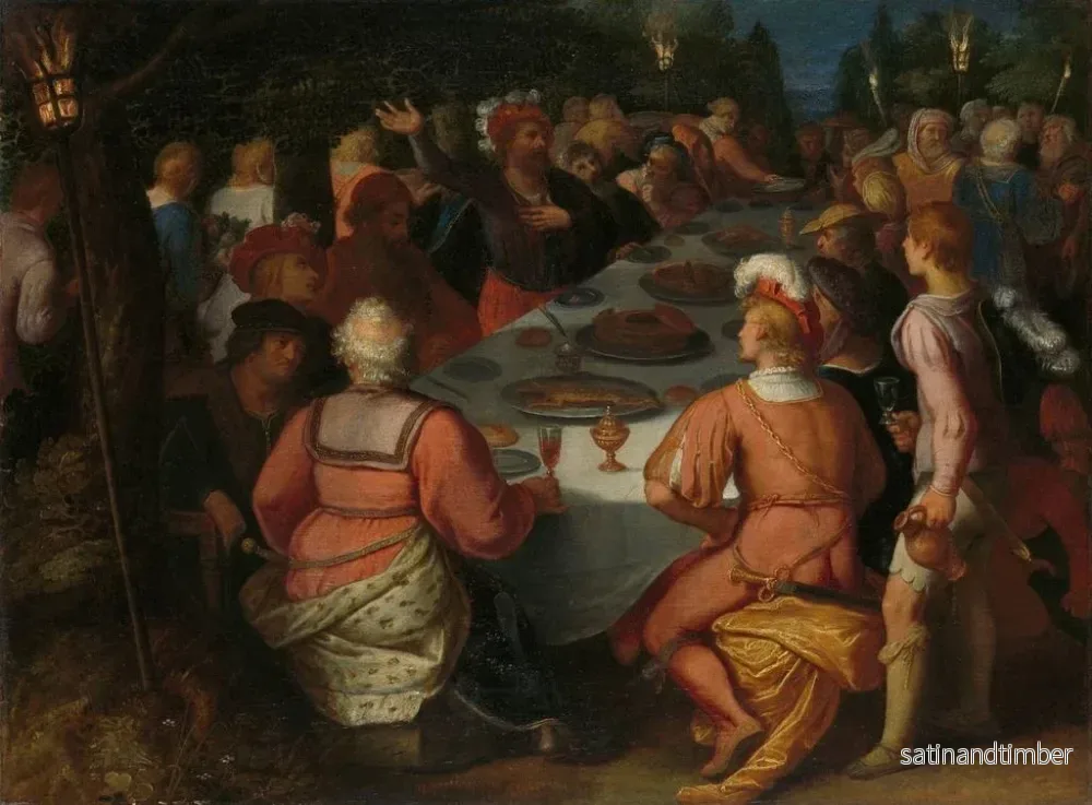 Reproduktion av målningen La konspiration de Jules Civilis et des Bataves dans un bois sacré - Otto van Veen - Bild 2