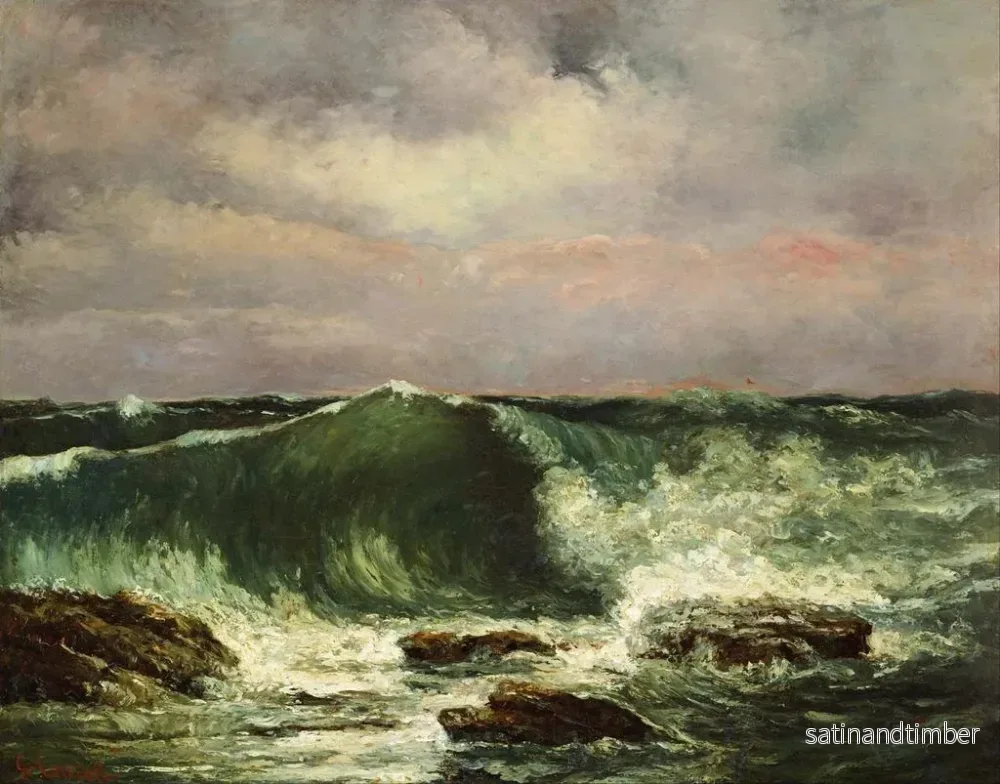 Reproduktion av målningen Vågorna - Gustave Courbet - Bild 2