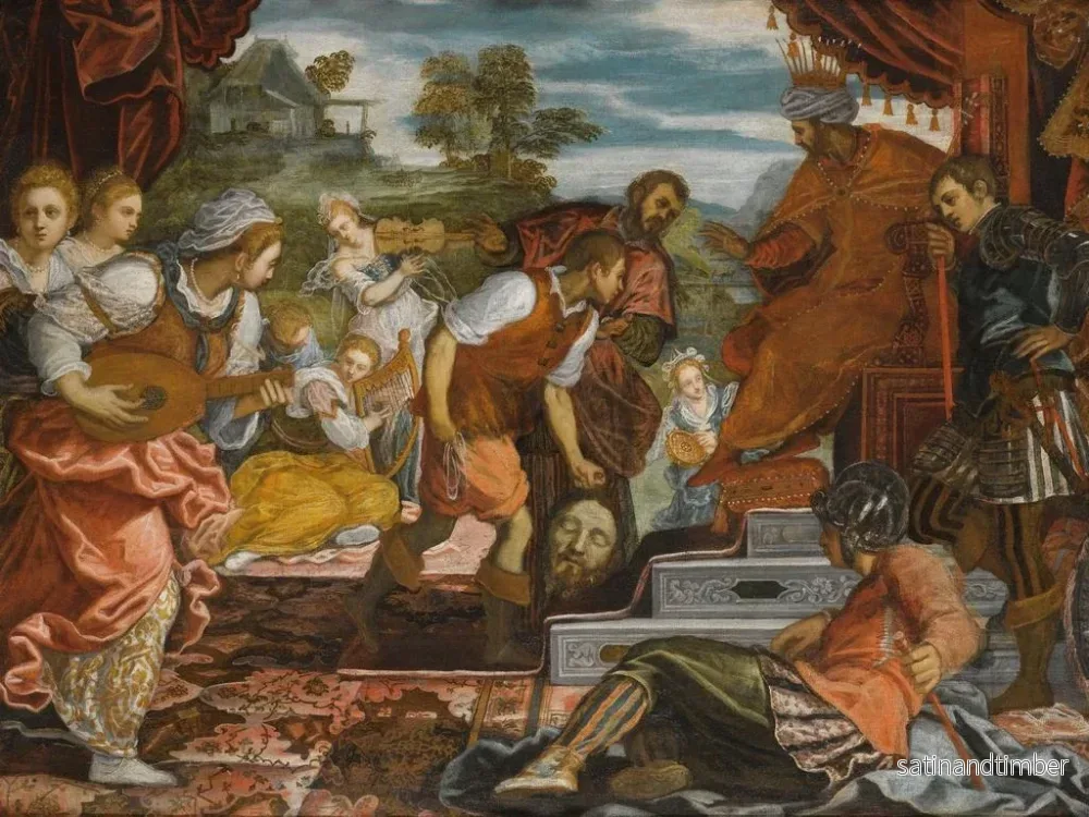 Reproduktion av målningen Le Triomphe de David - Domenico Tintoretto - Bild 2