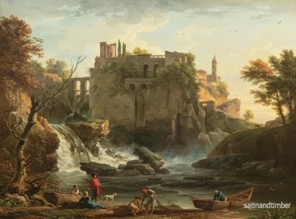 Reproduktion av målningen Vue de Tivoli - Claude-Joseph Vernet - Bild 2