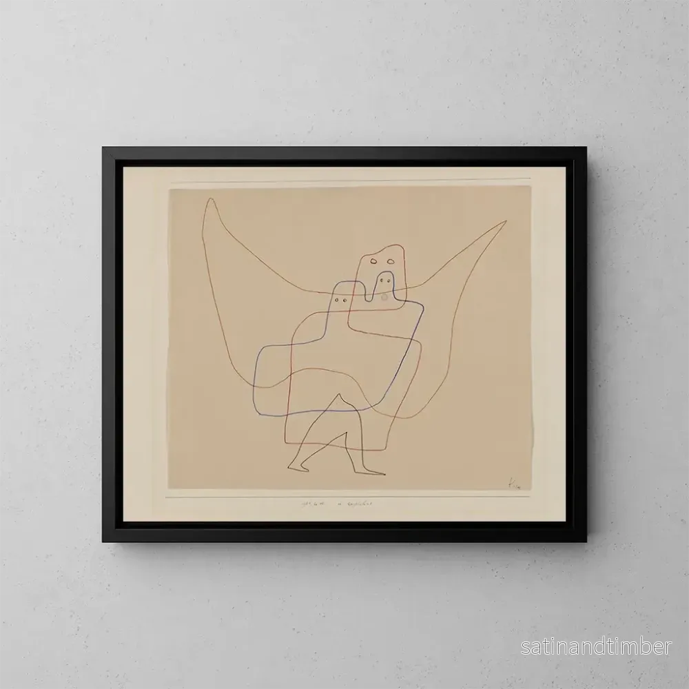 Reproduktion av målningen I änglarnas vård - Paul Klee