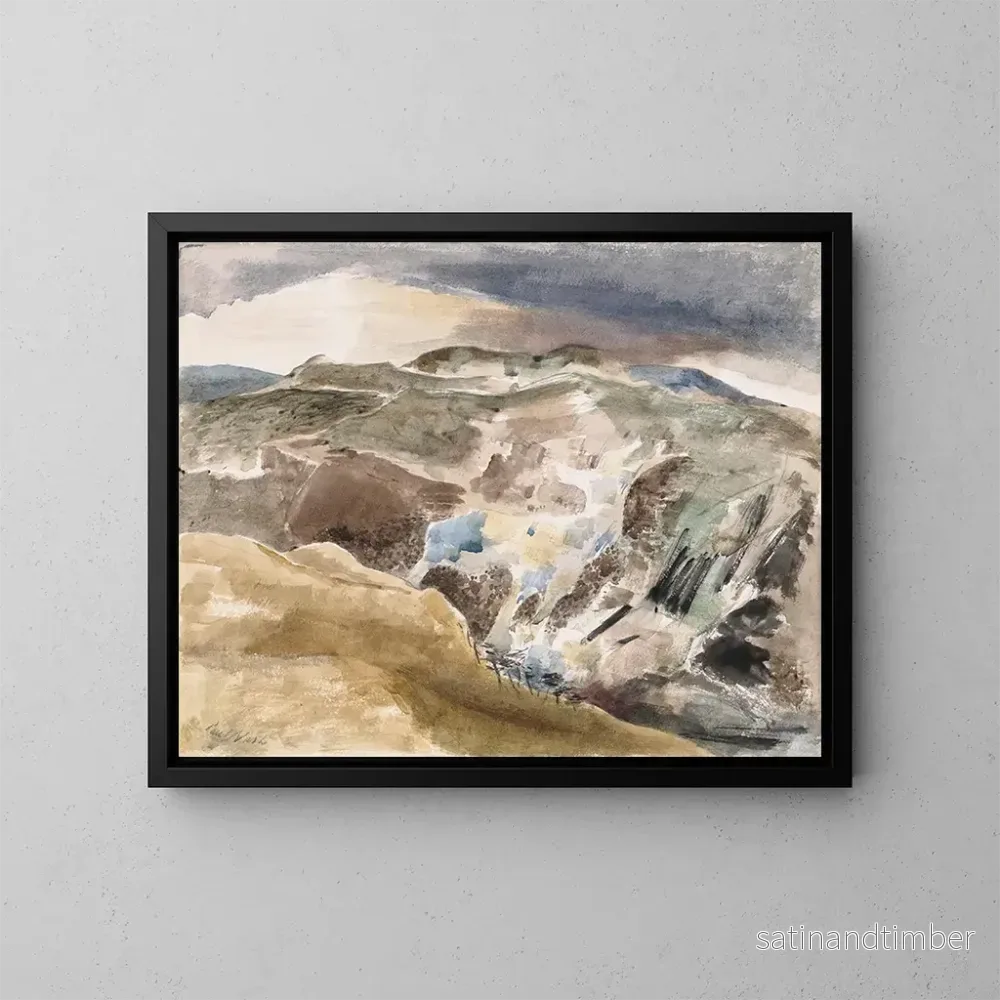 Reproduktion av målningen av bilden av hjorten - Paul Nash