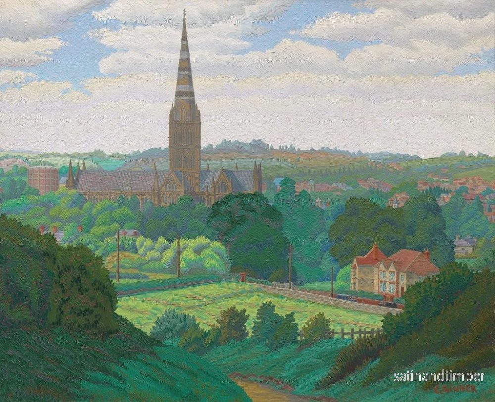 Reproduktion av målningen Salisbury - Charles Ginner - Bild 2