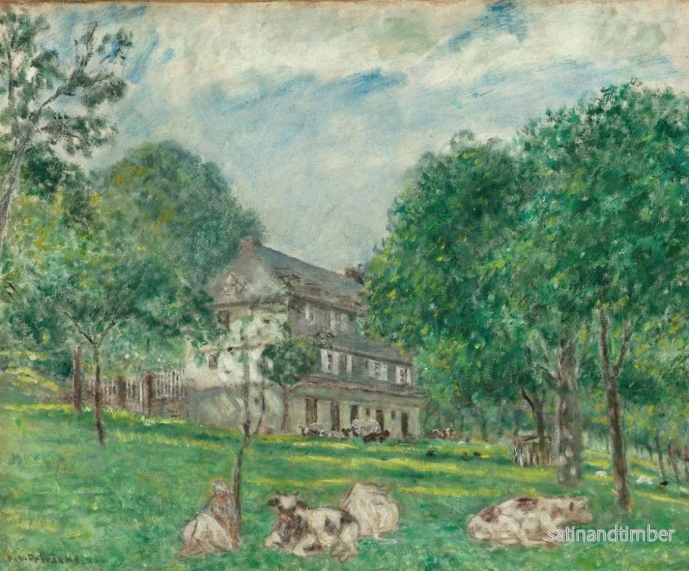 Reproduktion av målningen Vaches à midi - Frederick Carl Frieseke - Bild 2