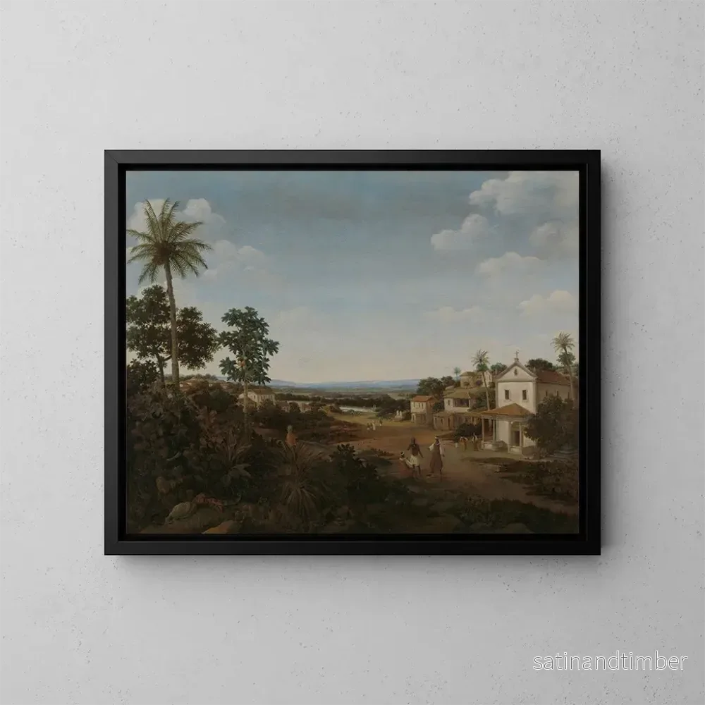 Reproduktion av målningen Landskap i Brasilien – Frans Post