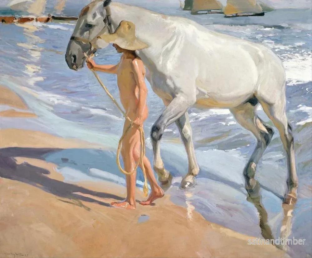 Reproduktion av målningen Le Bain des chevaux - Joaquín Sorolla - Bild 2