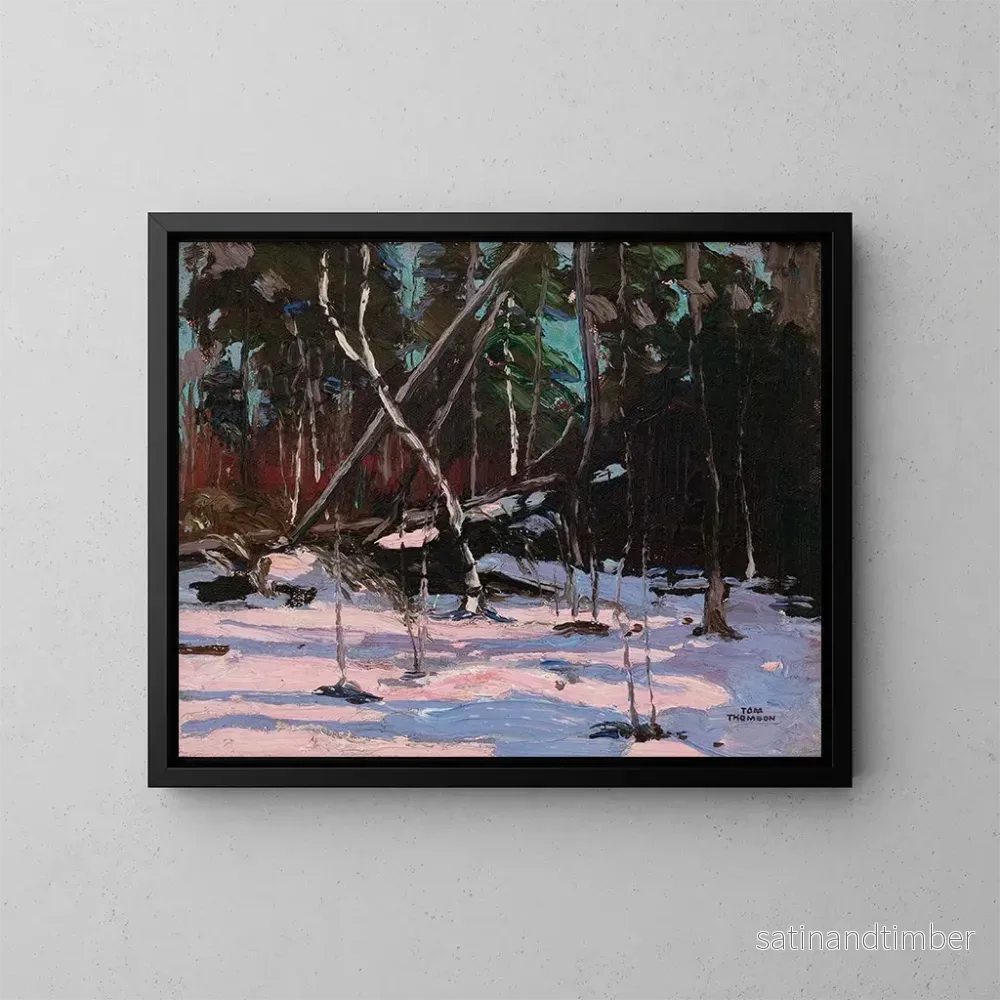 Reproduktion av målningen av tidig snö i Algonquinparken - Tom Thomson